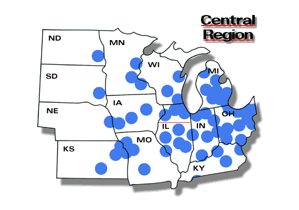 Map of Central Region