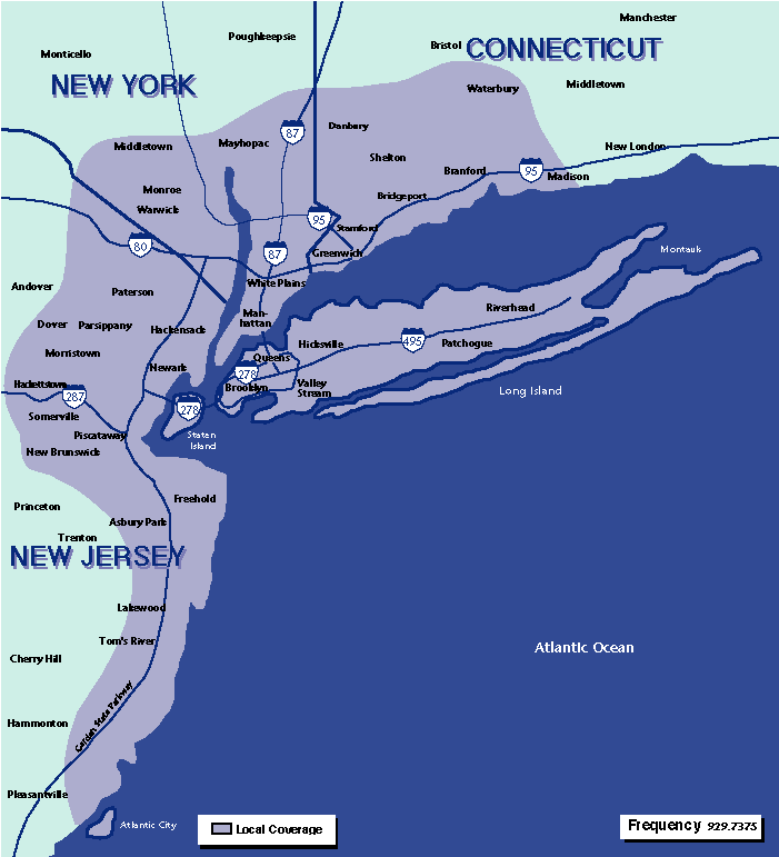 Nyc Tri State Area Map New York (Tri-State)