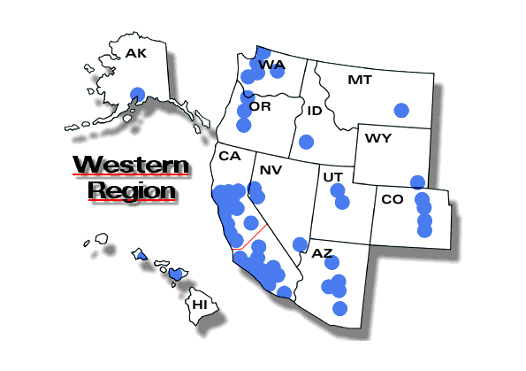 Map of Western Region